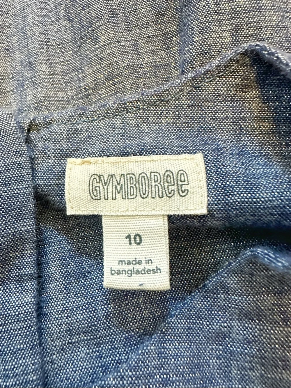 Gymboree | Tiered Chambray Sparkle Shift Dress (10)